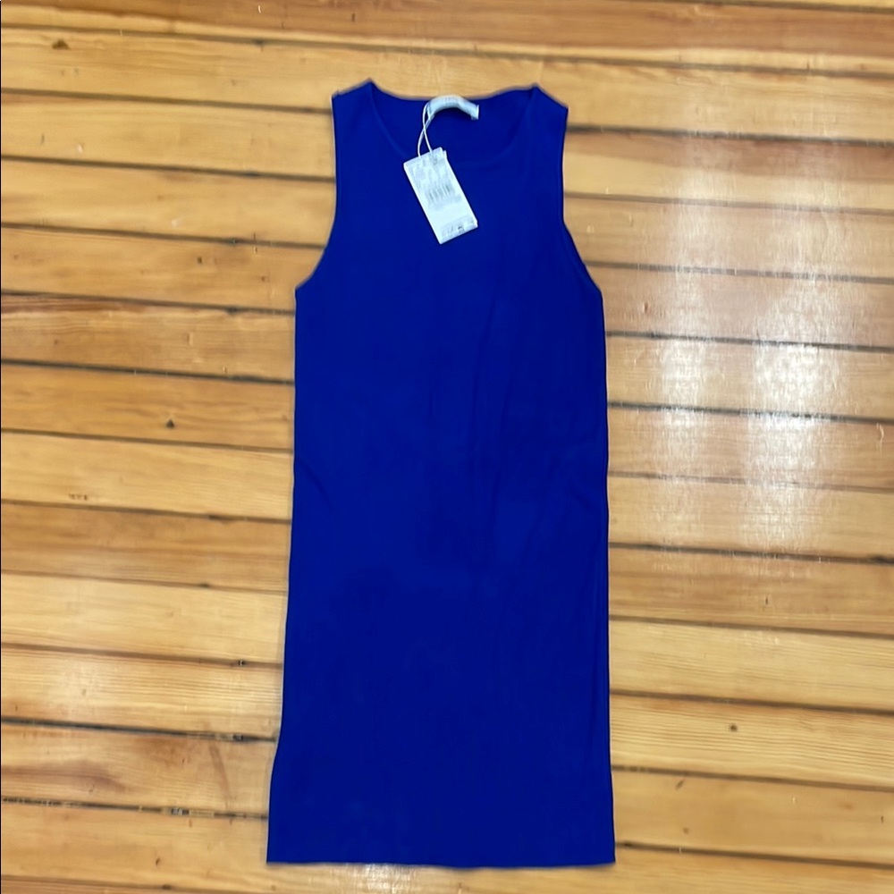 Sleeveless Blue Dress